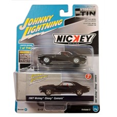 JLCT008B-2 - 1/64 JL COLLECTOR TIN ASSORTMENT 2021 RELEASE 3 VERSION B NICKEY 1967 CHEVROLET CAMARO TUXEDO BLACK