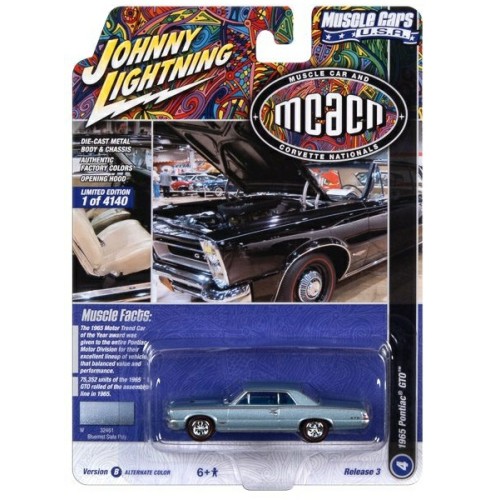 JLMC031B-4 - 1/64 JL 1965 PONTIAC GTO (MCACN) BLUEMIST SLATE