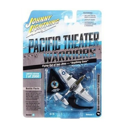 JLML007B-4 - 1/144 JOHNNY LIGHTNING GREATEST GENERATION 2021 RELEASE 2B P-51D MUSTANG FLYING OUT OF IWO JIMA ANYTHING GOES 458TH FS