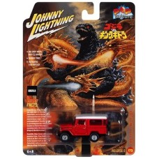 JLPC012-3 - 1/64 GODZILLA 1980 TOYOTA LAND CRUISER RED/ WHITE ROOF