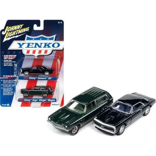 JLPK014A-2 - 1/64 JOHNNY LIGHTNING 2-PACK SPECIAL - 2021 A YENKO 1967 CHEVY CAMARO SS AND 1972 CHEVY STINGER