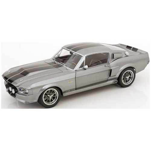 KKDC120171 - 1/12 FORD MUSTANG SHELBY GT500 - GREY METALLIC / BLACK STRIPES - ELEANOR 1967 (GONE IN 60 SECONDS)