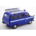 KKDC180468 - 1/18 FORD TRANSIT BUS 1965-1970 THW GERMANY WITH ROOF RACK DARK BLUE/WHITE