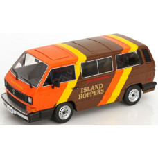 KKDC180993 - 1/18 VW VANAGON GL T3 - ISLAND HOPPERS TV-SERIES - MAGNUM P.I. BROWN/ORANGE/YELLOW