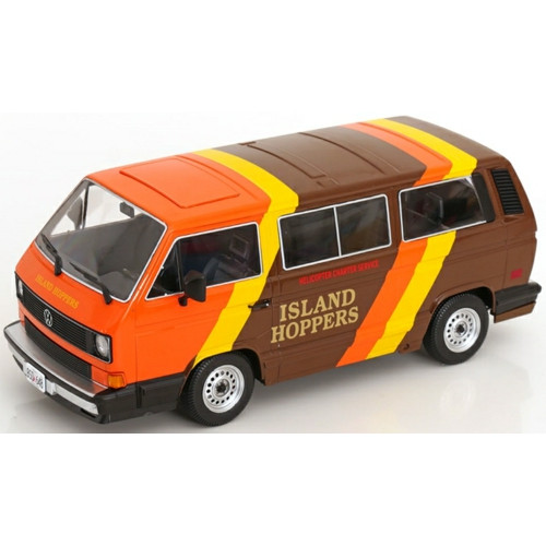 KKDC180993 - 1/18 VW VANAGON GL T3 - ISLAND HOPPERS TV-SERIES - MAGNUM P.I. BROWN/ORANGE/YELLOW
