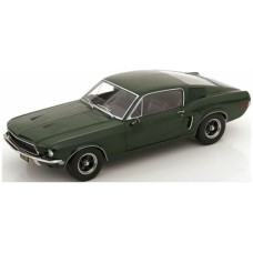 KKDC181391 - 1/18 FORD MUSTANG GT FASTBACK 1968 - DARK GREEN BULLITT LOOK-A-LIKE