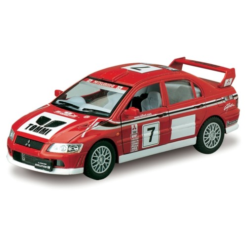 KT5048W - 1/36 MITSUBISHI LANCER EVO VII WRC NO.7 RED/WHITE