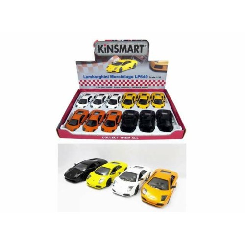 KT5317D-12 - 1/38 2012 LAMBORGHINI MURCIALAGO LP640 IN A TRAY WITH 12PCS