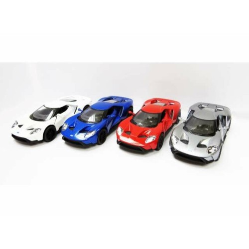 KT5391D-12 - 1/38 2017 FORD GT ASSORTMENT TRAY OF 12 WITH 4 COLOURS IN THE TRAY (RED WHITE BLUE GREY).