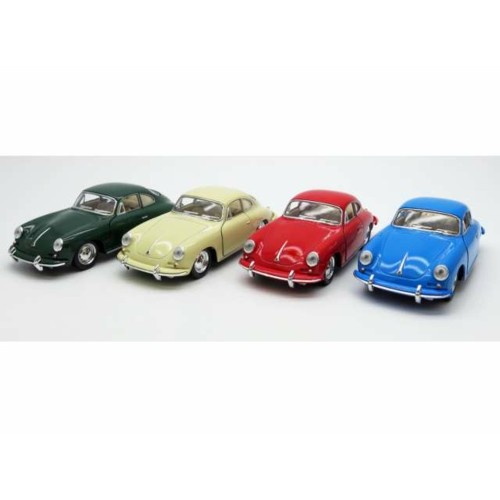 KT5398D-12 - 1/36 PORSCHE 356B ASSORTMENT TRAY OF 12 WITH 4 COLOURS IN THE TRAY RED DARK GREEN IVORY AND BLUE