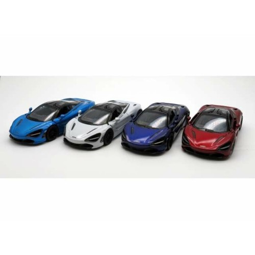 KT5403D-12 - 1/36 2017 MCLAREN 720S ASSORTMENT TRAY OF 12 WITH 3 EACH OF THE FOLLOWING COLORS RED BLUE WHITE PURLE