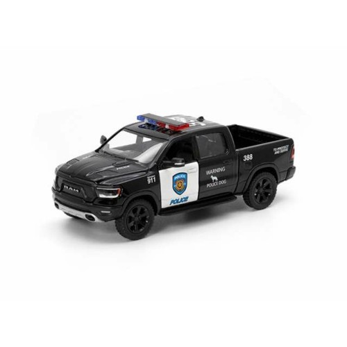 KT5413WP - 1/32 5 INCH 2019 RAM 1500 POLICE BLACK/WHITE IN WINDOW BOX PACKAGING