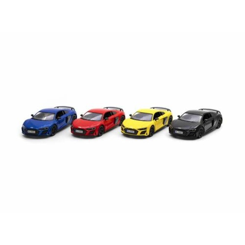 KT5422D-12 - 1/36 2020 AUDI R8 COUPE  ASSORTMENT TRAY OF 12 WITH 4 COLOURS IN THE TRAY RED BLUE YELLOW AND BLACK
