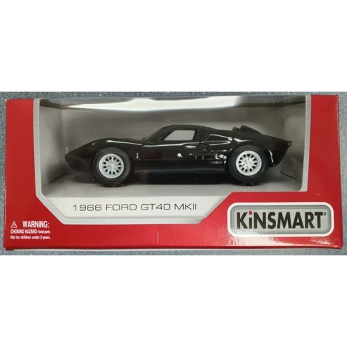 KT5427B- 1/36 FORD GT40 MKII BLACK 1966