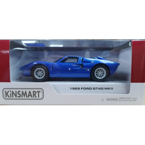 KT5427BL- 1/36 FORD GT40 MKII BLUE 1966