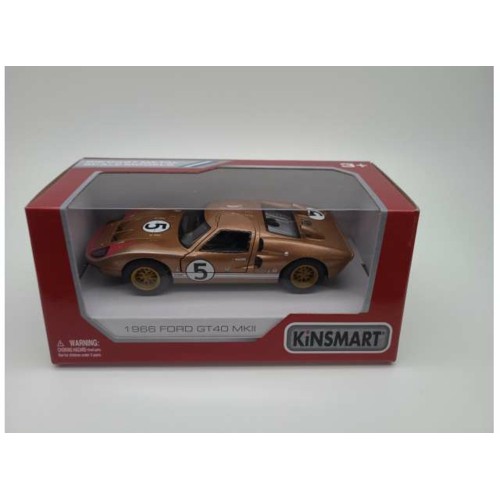 KT5427WGD - 1/36 FORD GT40 MKII HERITAGE EDITION NO.5 GOLD 1966