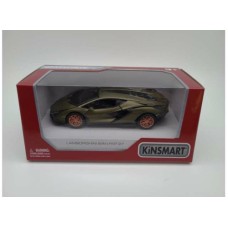 KT5431WGD - 1/36 5 INCH LAMBORGINI SIAN GREEN-GOLD IN WINDOW BOX