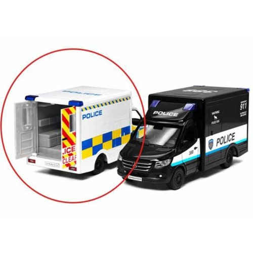 KT5479WW - 1/36 MERCEDES BENZ SPRINTER POLICE WINDOW BOX