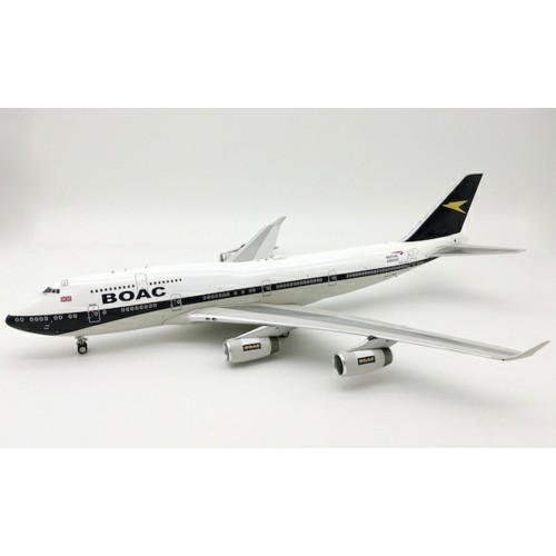 LBA100 - 1/200 BOAC/BRITISH AIRWAYS BOEING 747-400 G-BYGC WITH STAND 100 YEAR ANNIVERSARY (LUPA MODELS)