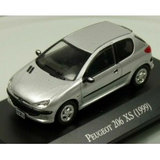 MAGLX60 - 1/43 PEUGEOT 206XS GREY 1999 UNFORGETABLE CARS - ARGENTINA