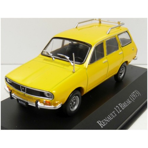 MAGLX72 - 1/43 RENAULT 12 BREAK YELLOW 1973 UNFORGETABLE CARS - ARGENTINA
