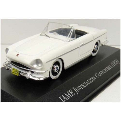 MAGLX81 - 1/43 IAME JUSTICIABLE CONVERTIBLE WHITE 1953 UNFORGETABLE CARS - ARGENTINA