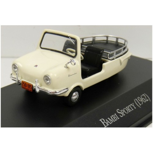 MAGLX88 - 1/43 BAMBI SPORTY WHITE/CREAM 1962 UNFORGETABLE CARS - ARGENTINA