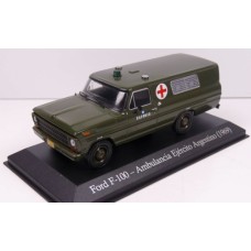 MAGLXS15 - 1/43 FORD F-100 AMBULANCIA EJERCITO ARGENTIO (1969) - ARGENTIA SERVICE VEHICLES
