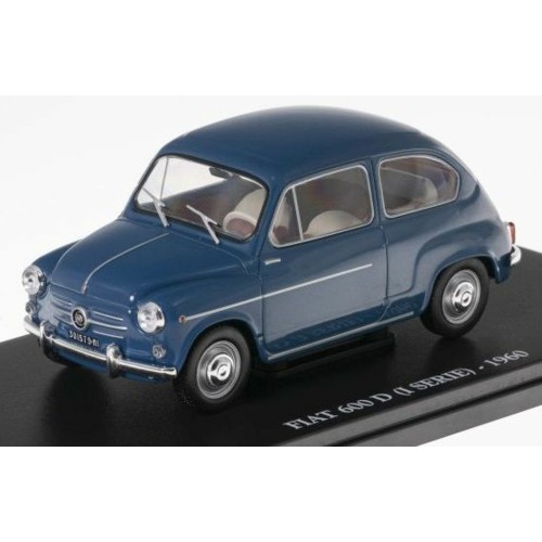 MAGNX06 - 1/24 FIAT 600 D (I SERIE) - 1960 - EUROPEAN VINTAGE CARS - CASED