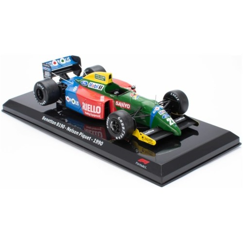 MAGPK549 - 1/24 BENETTON B190 - NELSON PIQUET - 1990 CASED - F1 COLLECTION