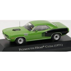 MAGPP06 - 1/43 PLYMOUTH HEMI CUDA (1971) - GREEN - AMERICAN CAR COLLECTION