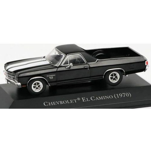 MAGPP15 - 1/43 CHEVROLET EL CAMINO - BLACK (1970) - AMERICAN CAR COLLECTION MAGPP15 - 1/43 CHEVROLET EL CAMINO - BLACK (1970) - AMERICAN CAR COLLECTION