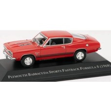 MAGPP16 - 1/43 PLYMOUTH BARRACUDA SPORTS FASTBACK - RED (1968) - AMERICAN CAR COLLECTION