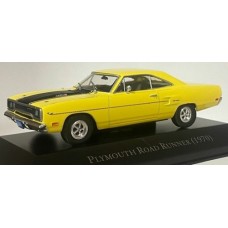 MAGPPG9 - 1/43 PLYMOUTH ROAD RUNNER (1970) YELLOW - AMERICAN CAR COLLECTION - CASED