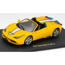 MAGPQ06 - 1/43 FERRARI 458 SPECIALE A 2013 - YELLOW - FERRARI COLLECTION WITH CASE