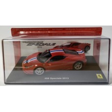 MAGPQ10 - FERRARI 458 SPECIALE 2013 - RED - STRIPES - FERRARI COLLECTION WITH CASE