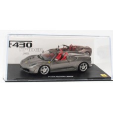 MAGPQ19 - 1/43 FERRARI F430 SPIDER 2005 - SILVER - FERRARI COLLECTION WITH CASE