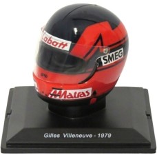MAGPV04 - 1/5 GILLES VILLENEUVE - 1979 FERRARI F1 HELMET COLLECTION - CASED