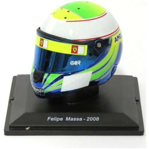MAGPV12 - 1/5 FELIPE MASSA 2008 FERRARI F1 HELMET COLLECTION