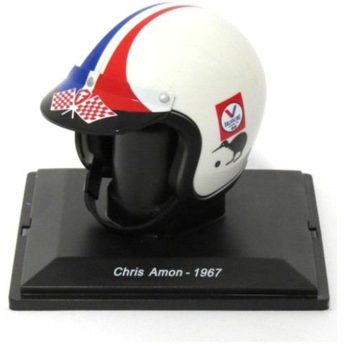 MAGPV28 - 1/5 CHRIS AMON - 1967 - FERRARI F1 HELMET COLLECTION - CASED