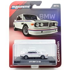 MAJ85BMW30CSL - 1/64 1975 BMW 3.0 CSL WHITE WITH DISPLAY CASE