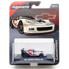 MAJ85CORVETTEC6 - 1/64 2005 CHEVROLET CORVETTE C6R BLACK/WHITE/RED WITH DISPLAY CASE