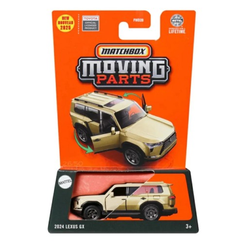 MHWFWD28-JBW62 - MATCHBOX MOVING PARTS 1/64 2024 LEXUS GX