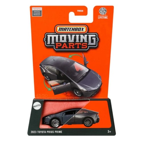 MHWFWD28-JBW81 - MATCHBOX MOVING PARTS 1/64 2023 TOYOTA PRIUS PRIME GREY