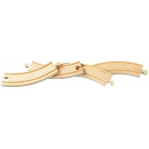 MAX50905 - CURVED TRACK 4PCS (WOODEN RAILWAY)