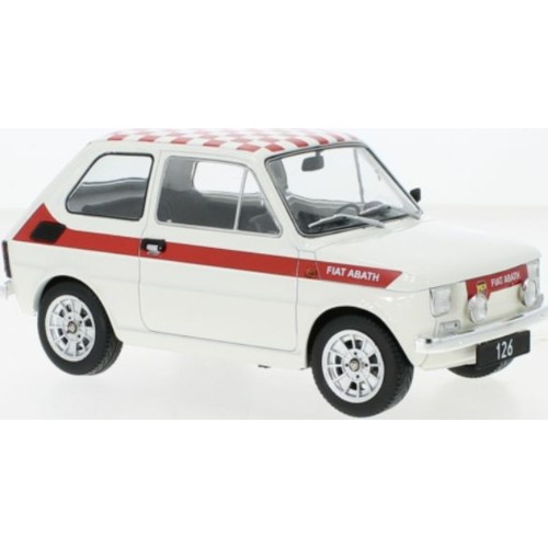 MCG18325 - 1/18 FIAT 126 ABARTH LOOK WHITE 1972