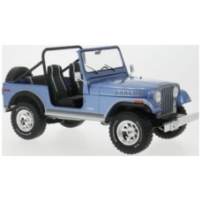 MCG18553 - 1/18 JEEP CJ-7 LAREDO BLUE 1980
