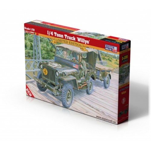 MCKD299 - 1/72 WILLYS JEEP AND TRAILER (PLASTIC KIT)