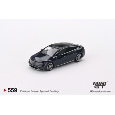 MGT00559-L - 1/64 MERCEDES-BENZ EQS 580 4MATIC NAUTICAL BLUE METALLIC (LHD)