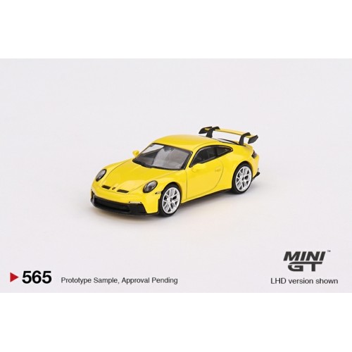 MGT00565-L - 1/64 PORSCHE 911 (992) GT3 RACING YELLOW (LHD)